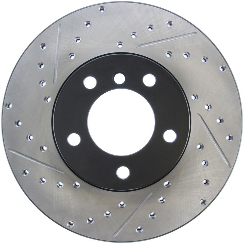 StopTech 9/07-09 BMW 328 Slotted &amp; Drilled Right Front Rotor - 127.34108R