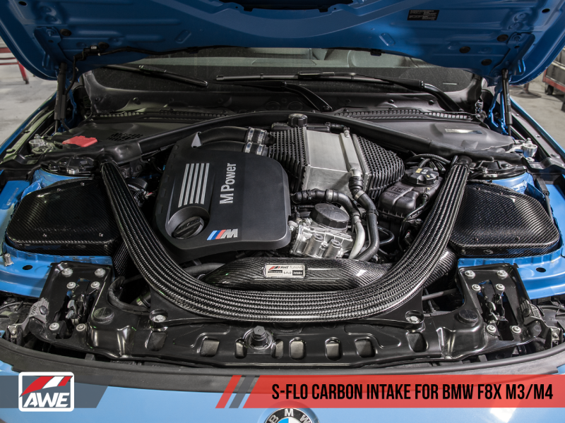 AWE Tuning BMW F8x M3/M4 S-FLO Carbon Intake - 2660-13038