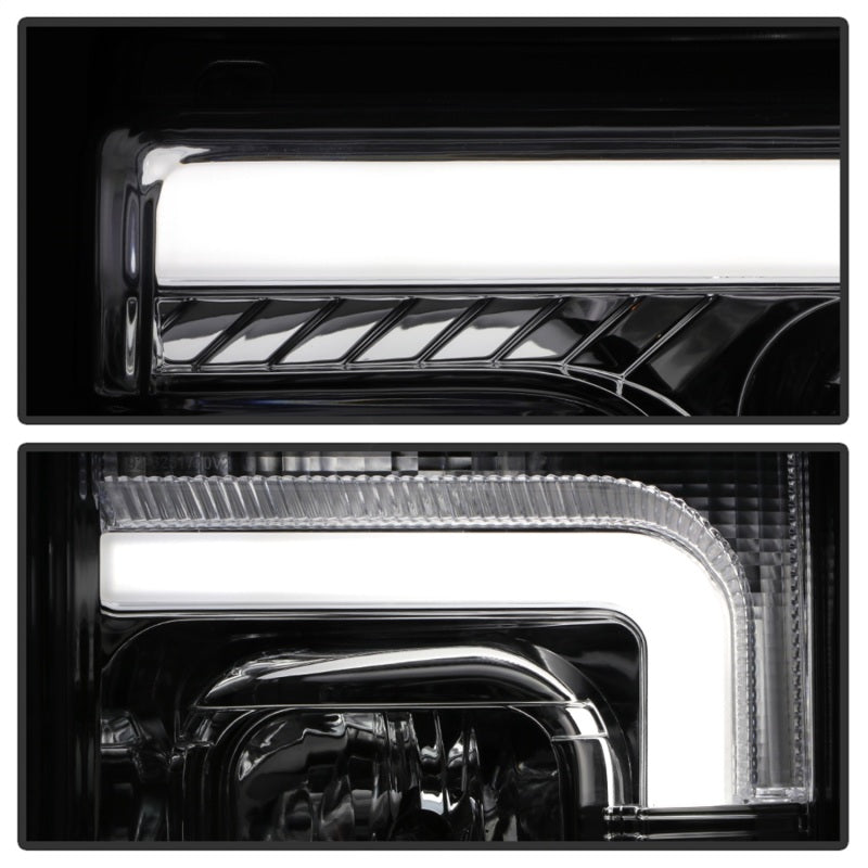 Spyder 17-18 Ford F250/F350/F450 Halogen Model Only -White Light Bar- Chrome- PRO-YD-FS17HALSI-C - 5087843