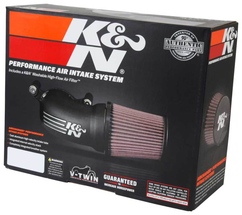 K&N 01-17 Harley Davidson Softail / Dyna FI Performance Air Intake System Silver - 57-1137S