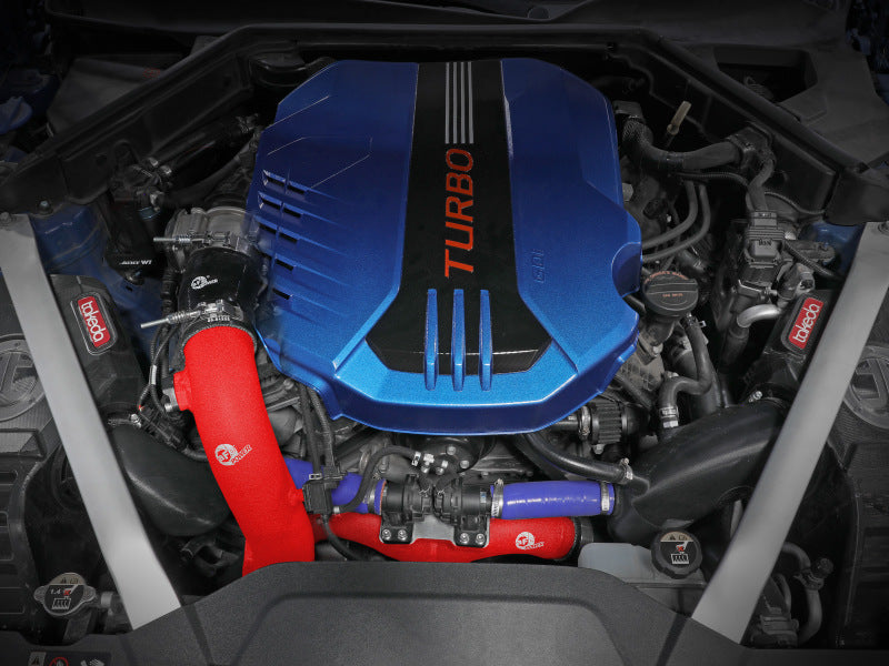 aFe Kia Stinger 18-22 V6-3.3L (tt) BladeRunner Cold Charge Pipe- Red - 46-20509-R