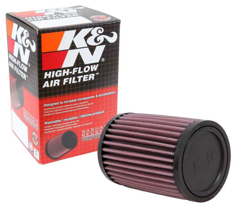 K&N Filter Universal Rubber Filter - Round Straight 3.5in Base OD x 3.5in Top OD x 5in H - RU-0360