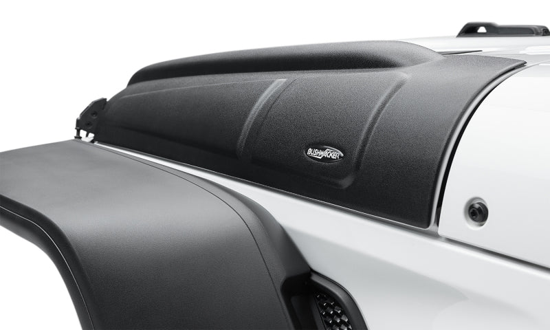 Bushwacker 18-22 Jeep Wrangler 2/4dr / 20-22 Jeep Gladiator Trail Armor Hood Armor (3pc) - Tex. Blk - 14131