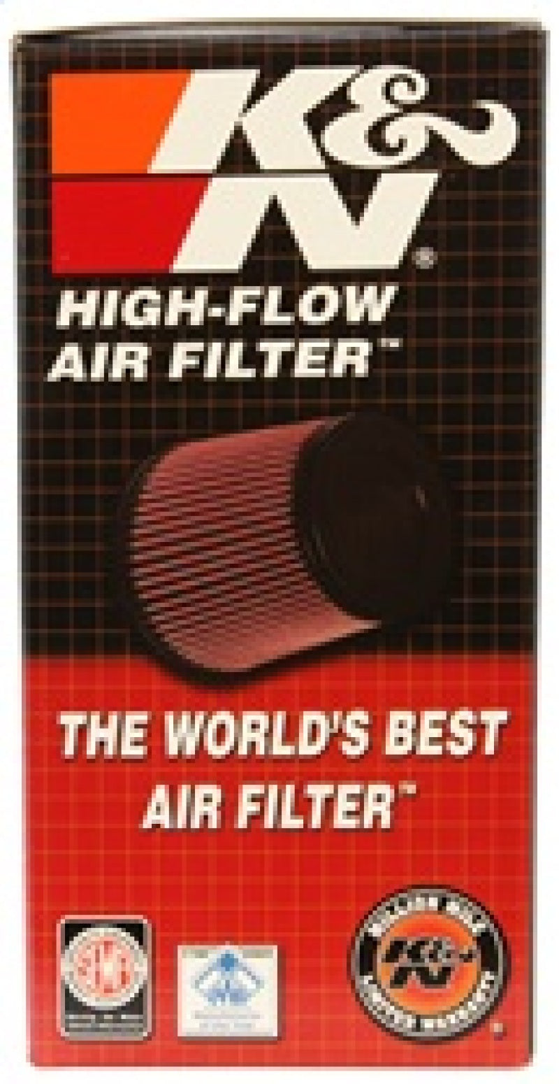 K&amp;N Universal Chrome Oval Tapered Air Filter - 2in Flg ID x 4in OS L 3in OS W x 2.75in H - RC-1824