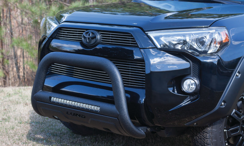 Lund 08-17 Toyota Sequoia Bull Bar w/Light &amp; Wiring - Black - 47121209