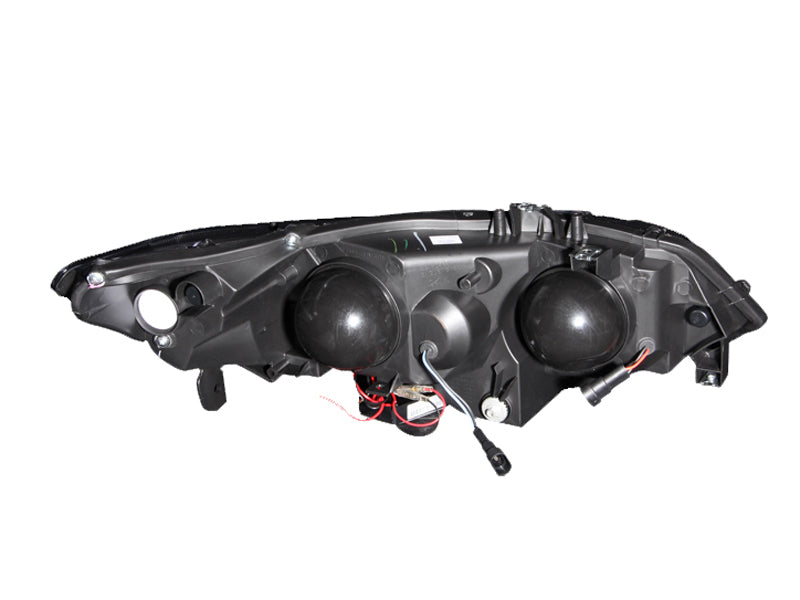 ANZO 2006-2011 Honda Civic Projector Headlights w/ Halo Black (CCFL) - 121062