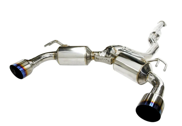 Invidia 2009+ Mitsubishi Evo X Dual N1 Titanium Tip Cat-back Exhaust - HS09MEXGD1ST for 2008-2015 Mitsubishi Lancer