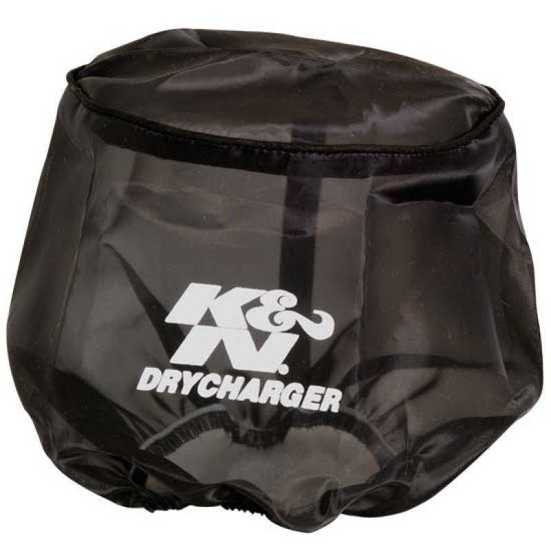K&N Drycharger Round Tapered Black Filter Wrap - RC-5173DK by K&N Engineering - angle view