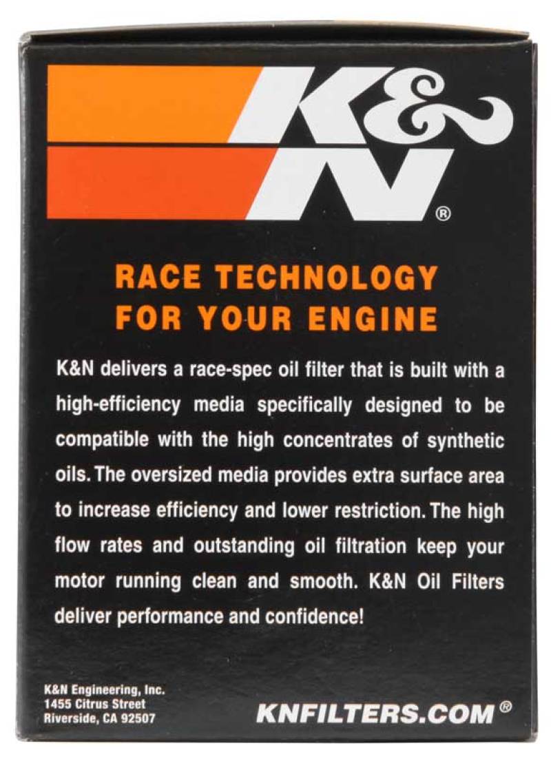 K&N Harley Davidson 3in OD x 4.063in H Chrome Oil Filter - KN-170C