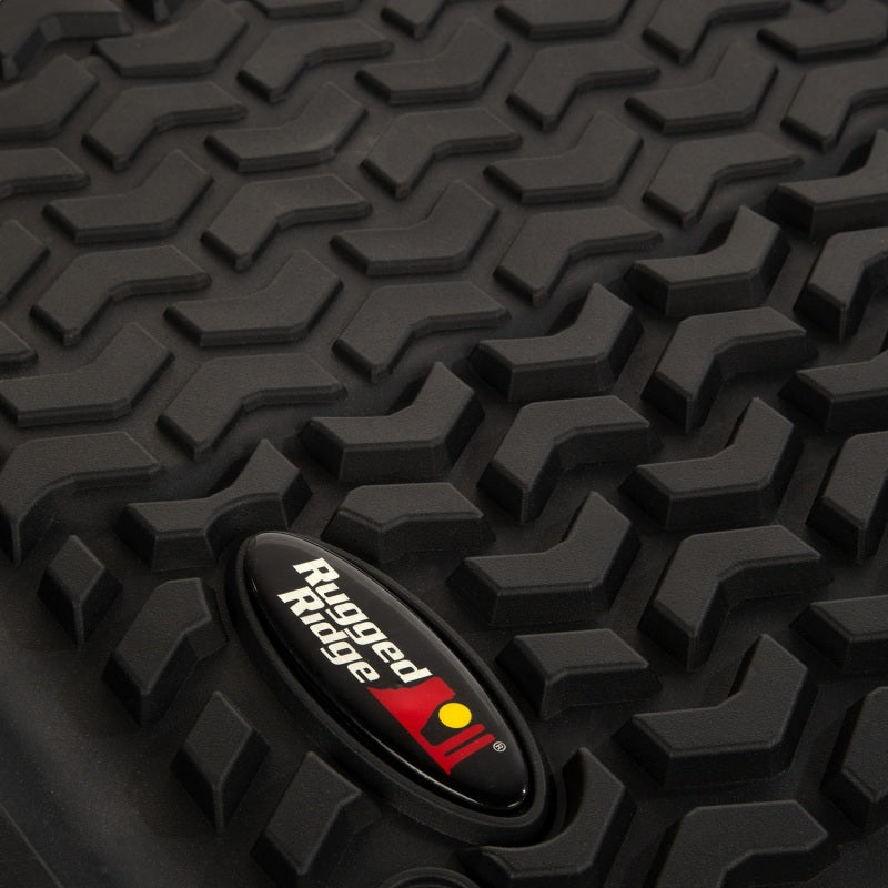 Rugged Ridge Floor Liner Front/Rear/Cargo Black 18-21 Jeep Wrangler JL 4 Dr (Excl. 4XE Models) - 12988.05 for 2018-2026 Jeep 
