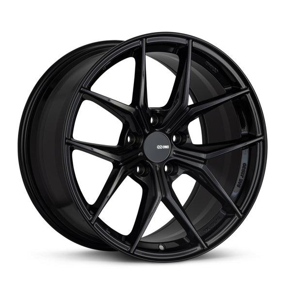 Enkei TSR-X 18x9.5 38mm Offset 5x114.3 BP Gloss Black Wheel - 529-895-6538BK by Enkei