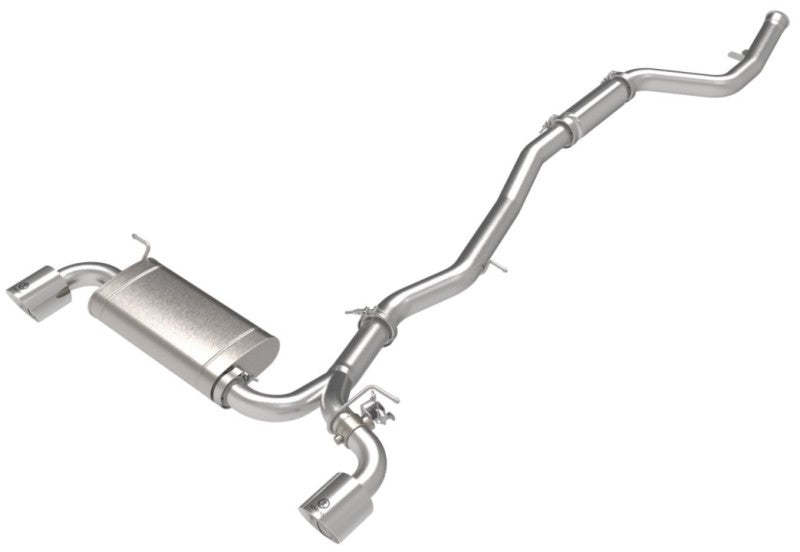 aFe POWER Takeda 2021 Toyota Supra 2.0L (t) 2.5in-3in 304 SS CB Exhaust w/ Polished Tips - 49-36050-P