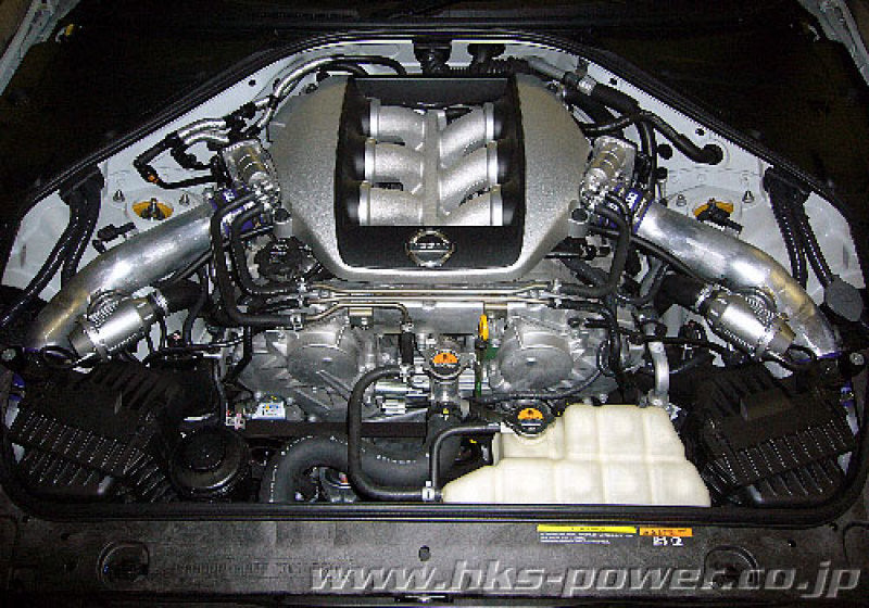 HKS 09-10 GT-R R35 SSQV4 BOV Kit Includes 2 SSQV &amp; Polished Aluminum Pipes - 71008-AN027