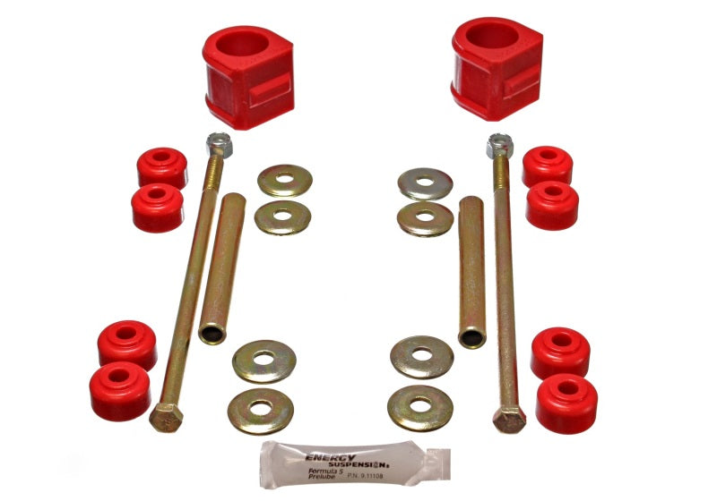 Energy Suspension Gm 4 X Frt Stab Bar Bush - Red - 3.5136R for 1988-2000 GMC K2500 - angle view