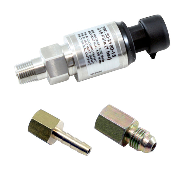 AEM 1 BAR MAP or 15 PSIA Stainless Steel Sensor Kit - 30-2130-15 by AEM