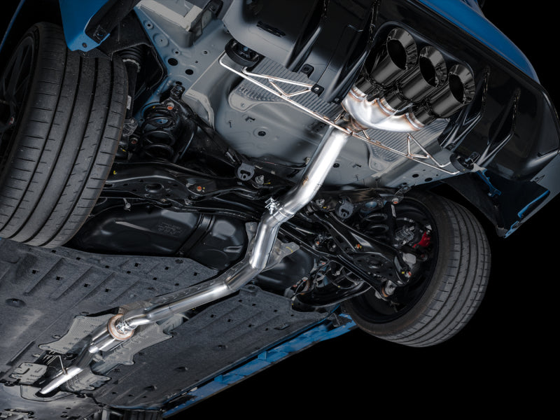 AWE Tuning 2023 Honda Civic Type R FL5 Track Edition Exhaust w/ Triple Diamond Black Tips - 3020-53287