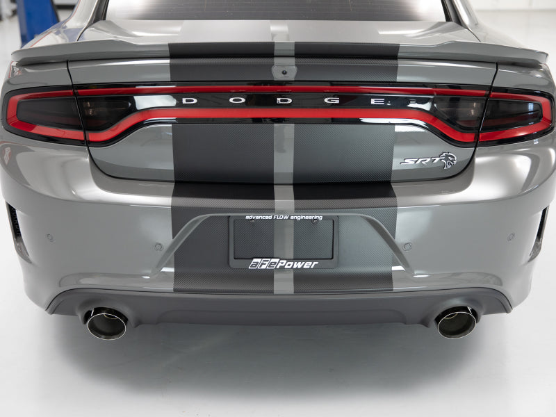 aFe MACH Force-XP 4-1/2in Polished OE Replacement Exhaust Tips - 15-19 Dodge Charger/Hellcat - 49C32068-P