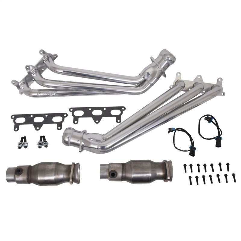 BBK 10-11 Camaro V6 Long Tube Exhaust Headers With Converters - 1-5/8 Silver Ceramic - 40410