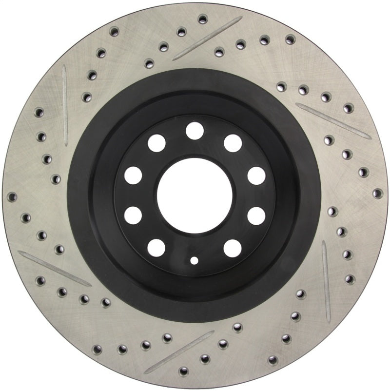 StopTech 09 VW Passat CC / 06-09 Passat Slotted &amp; Drilled Left Rear Rotor - 127.33113L