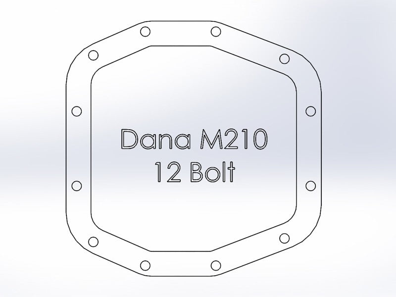aFe Power Pro Series Front Differential Cover Black (Dana M210) 18-19 Jeep Wrangler JL 2.0L (t) - 46-71030b