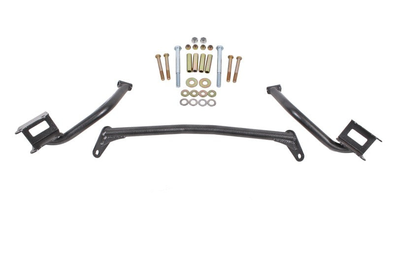 BMR 79-04 Fox Mustang Tubular Style Upper Torque Box Reinforcement Plates - Black Hammertone - TBR005H for 1979-2004 Ford Mus