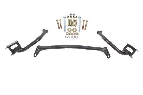 BMR 79-04 Fox Mustang Tubular Style Upper Torque Box Reinforcement Plates - Black Hammertone - TBR005H for 1979-2004 Ford Mus