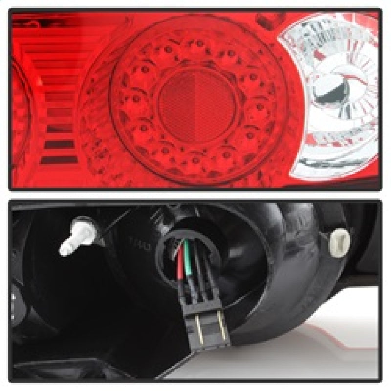 Spyder Acura RSX 02-04 LED Tail Lights Red Clear ALT-YD-ARSX02-LED-RC - 5000385
