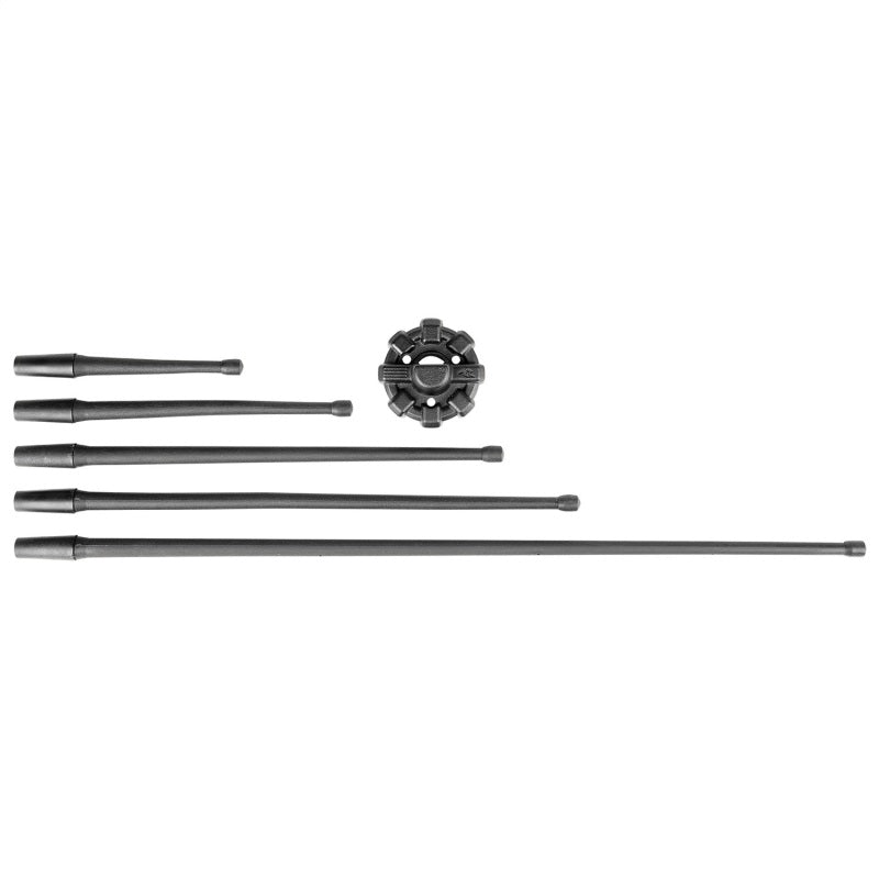 Rugged Ridge 13in Reflex Antenna with Base 07-20 JK/JL/JT - 17212.43 for 1997-2026 Jeep Wrangler - close-up