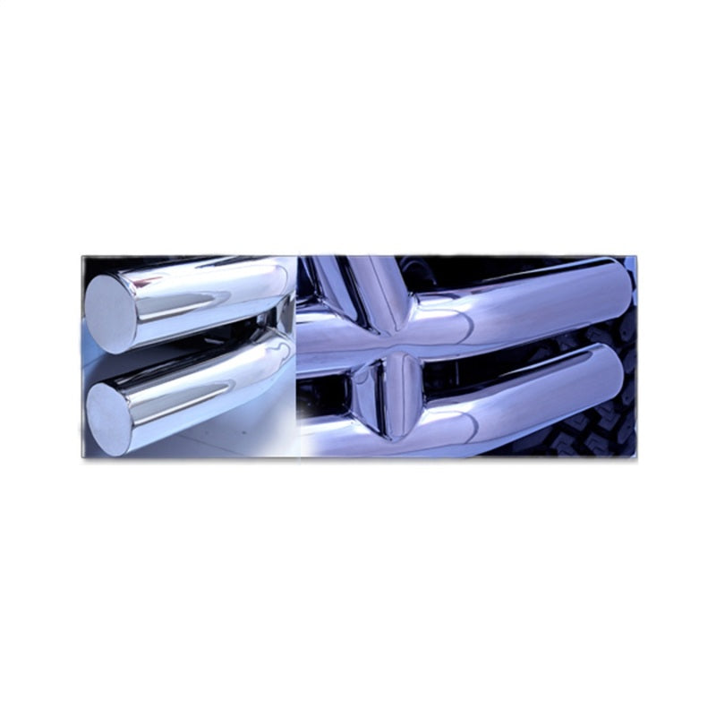 Rugged Ridge 3-In Double Tube Front Bumper SS 76-06 Models - 11563.01