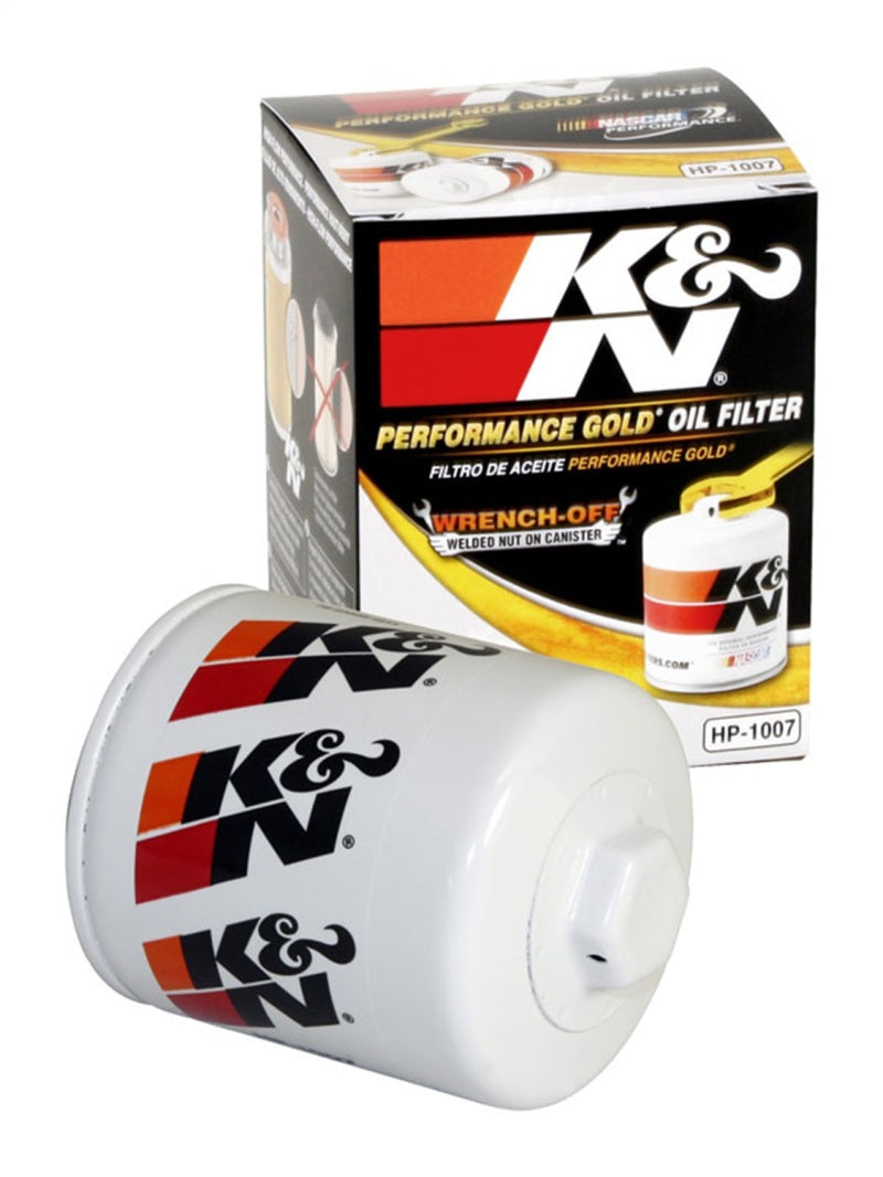 K&N Buick / Chevrolet / Oldsmobile Performance Gold Oil Filter - HP-1007 for 1997-2006 Chevrolet Corvette - alternate view