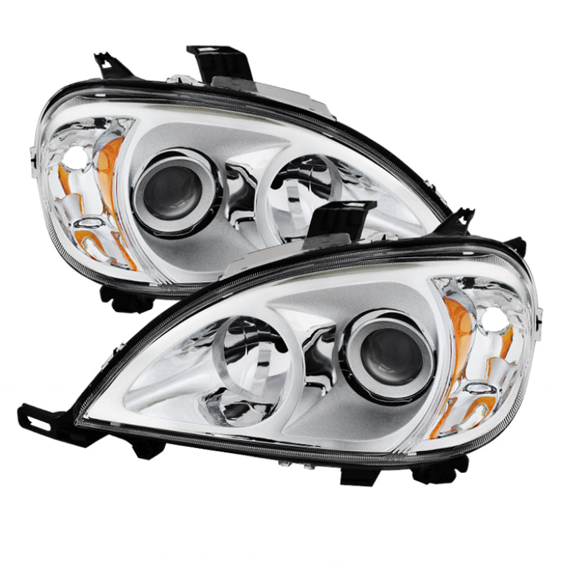 Xtune Mercedes Benz W163 Ml-Class 98-01 ProjectOEr Headlights Chrome PRO-JH-MBW16398-C - 9028205