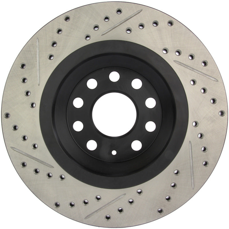StopTech 09 VW Passat CC / 06-09 Passat Slotted &amp; Drilled Left Rear Rotor - 127.33113L