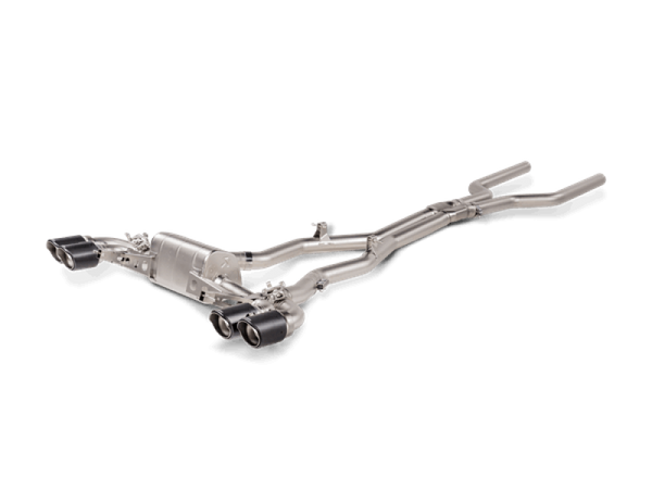 Akrapovic 2021 BMW M8/M8 Competition (F93) Evolution Line Cat Back (Titanium) w/Carbon Tips - S-BM/T/25 by Akrapovic