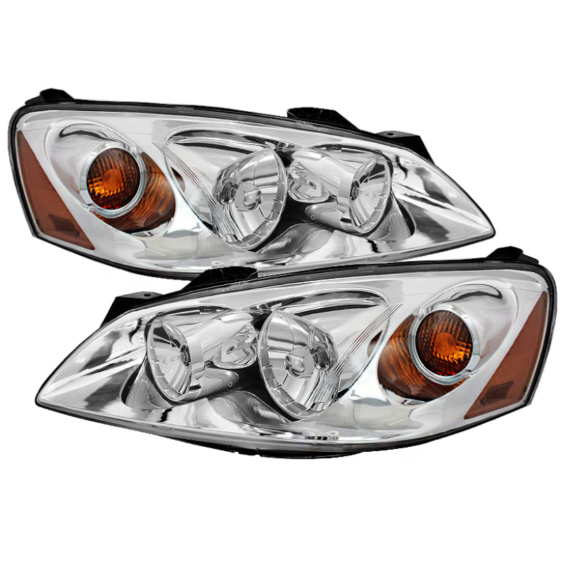 Xtune Pontiac G6 05-10 (09-10 Fit w/Amber Turn Signal) Crystal Headlights Chrome HD-JH-PG605-AM-C - 9023675