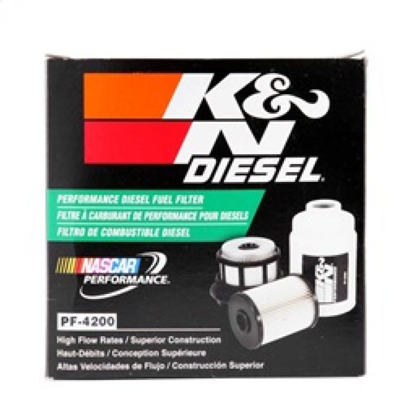 K&amp;N 03-09 Dodge Ram 5.9L L6 Diesel 3.375in OD x 3.969in L Fuel FIlter - PF-4200