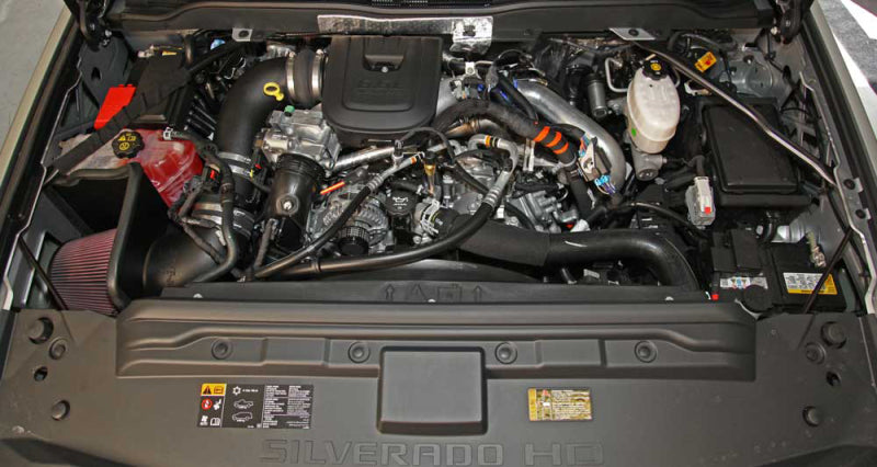 K&N FIPK Chevy/GMC 2500/3500 V8 6.6L Performance Intake Kit - 57-3077 for 2011-2014 Chevrolet Silverado 2500 - alternate view