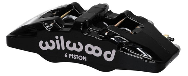 Wilwood Caliper-Forged Dynapro 6 5.25in Mount-R/H 1.62/1.38in/1.38in Pistons .38in Disc - 120-13430-BK by Wilwood