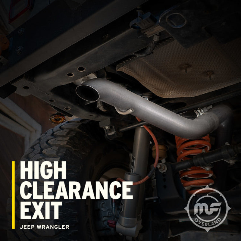 MagnaFlow 12-18 Jeep Wrangler 2.5in Overland Series Cat-Back Exhaust - 19539