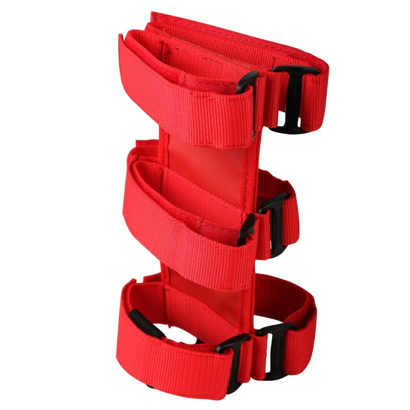 Rugged Ridge Sport Bar Fire Extinguisher Holder Red 55-19 CJ&Wr - 13305.20 for 1987-2021 Jeep Wrangler - front view