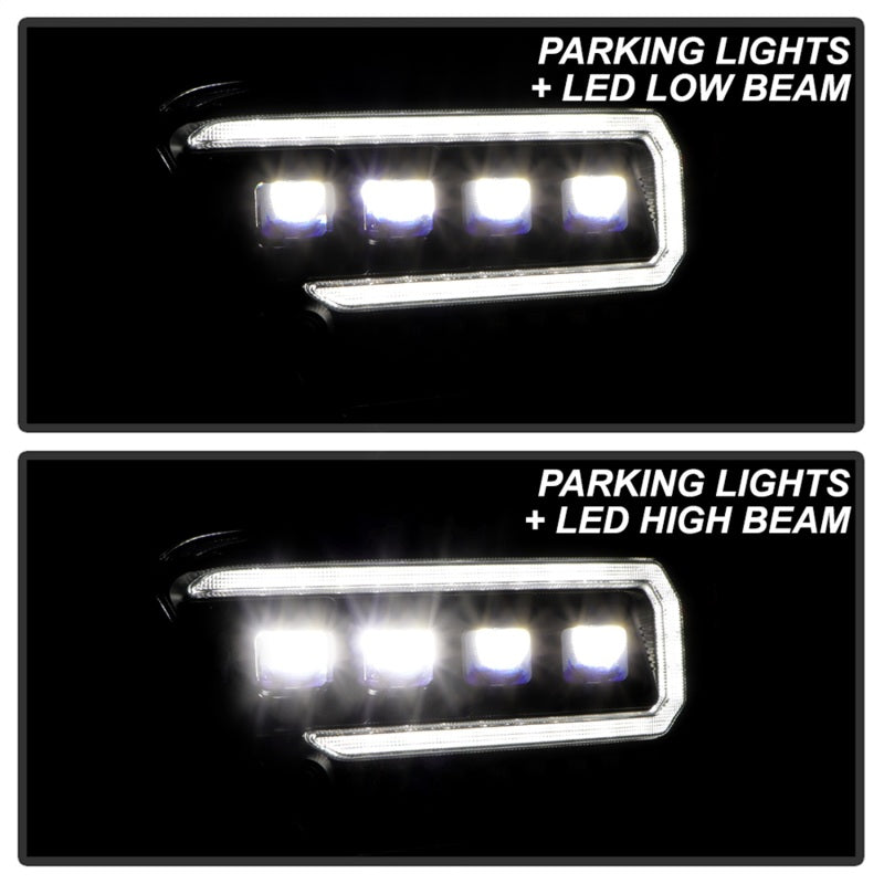 Spyder 16-20 Toyota Tacoma Halogen Model Only High-Power LED Headlights - Black PRO-YD-TT16HALAP-BK - 5088376