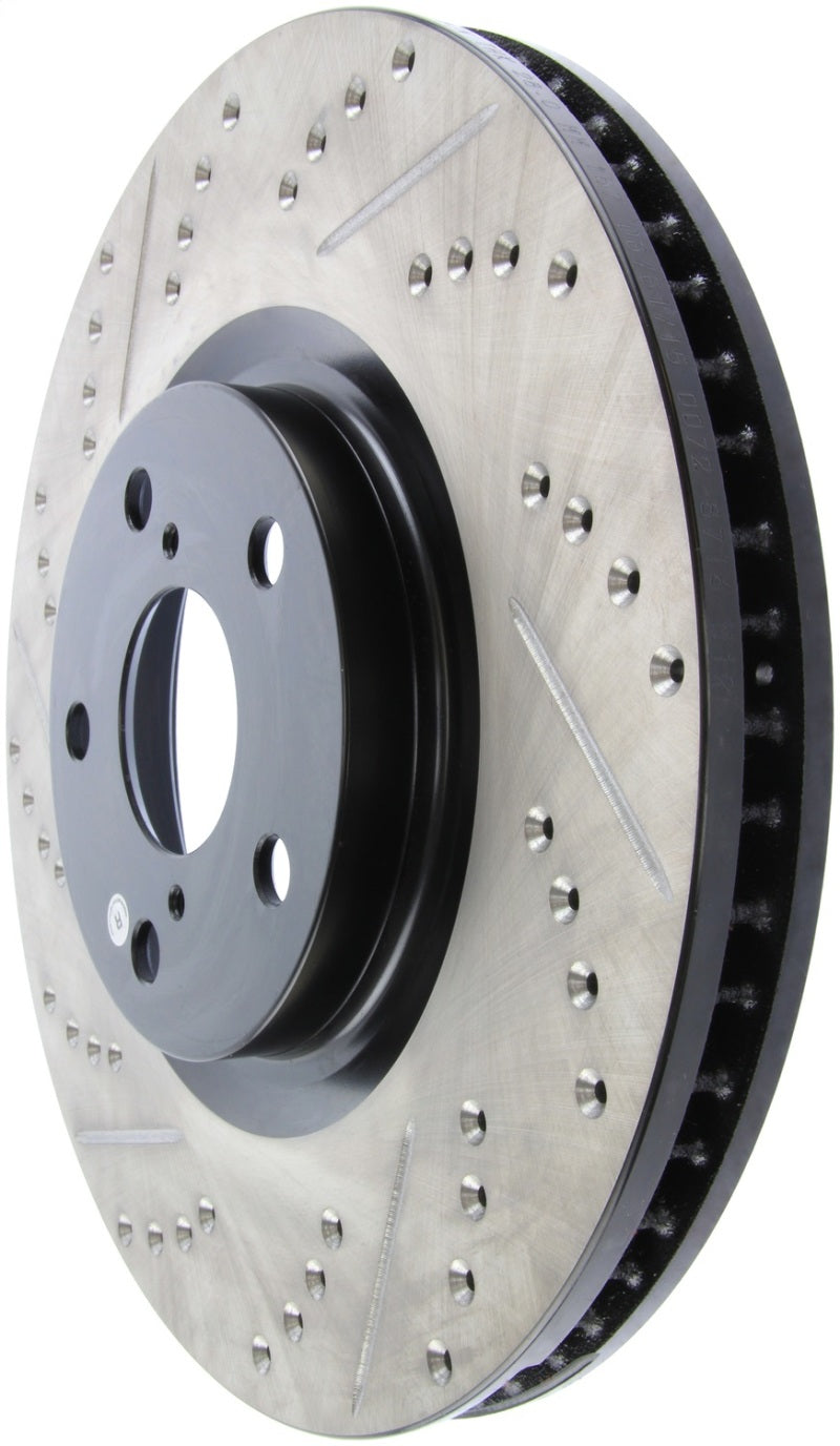 StopTech 5/93-98 Toyota Supra Turbo Right Front Slotted &amp; Drilled Rotor - 127.44104R