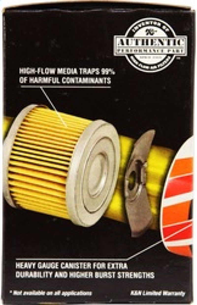 K&N Universal Performance Gold Oil Filter - HP-2006 for 1980-1990 Chevrolet Caprice - close-up