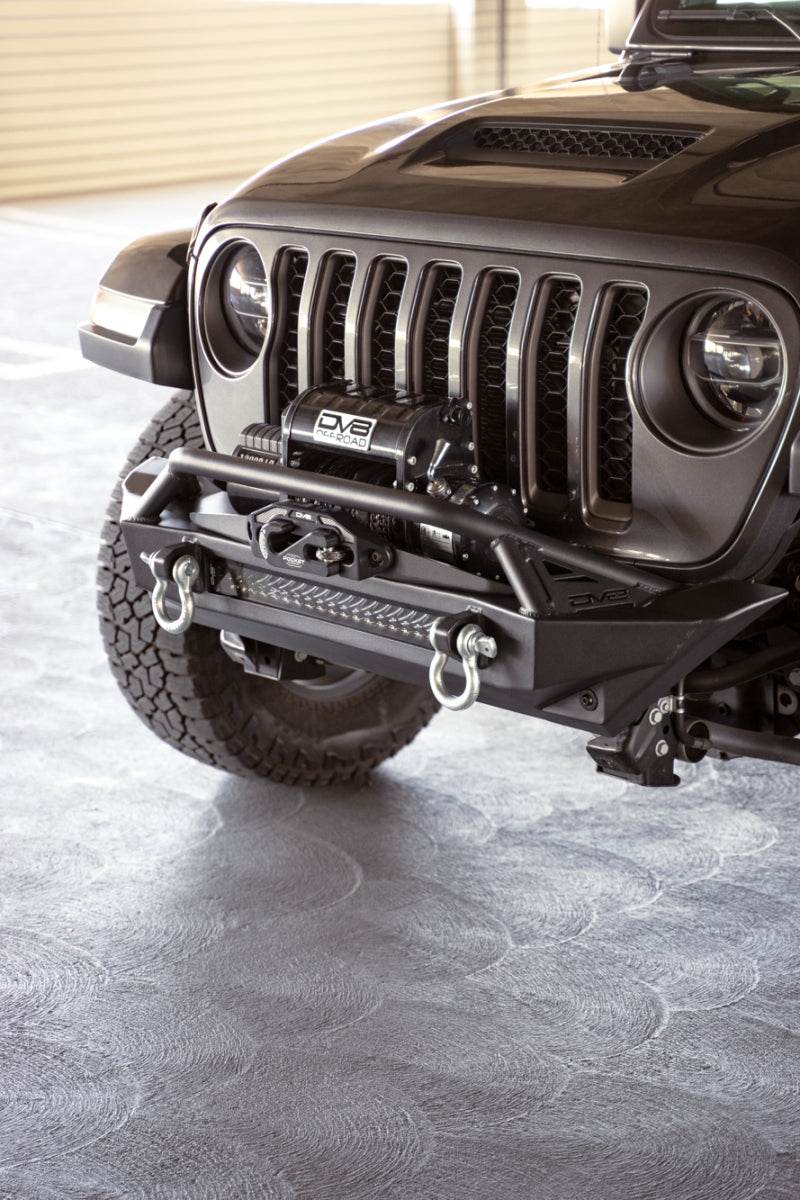 DV8 Offroad 07-23 Jeep Wrangler JK/JL &amp; Gladiator JT FS-1 Series Stubby Front Bumper - FBJL-11