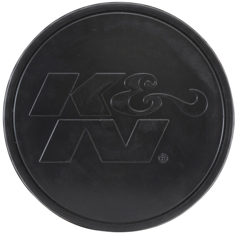 K&N Universal Rubber Filter-Round Tapered 4in Flange ID x 8in Base OD x 6.625in Top OD x 8in H - RU-5171HBK for 2003-2009 Dod