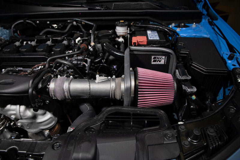 K&amp;N 2022 Honda Civic 1.5L Turbo L4 Silver Typhoon Intake - 69-1509TC