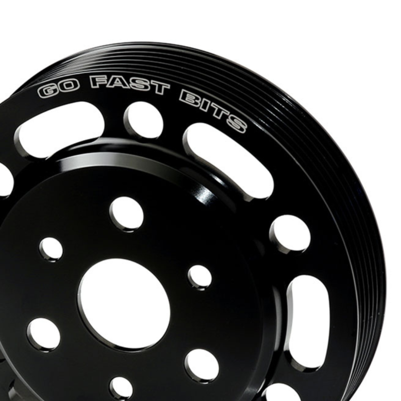 GFB 13+ Subaru BRZ / 13+ Scion FR-S Lightweight Aluminum Water Pump Pulley - 2223 for 2013-2020 Subaru BRZ - installed view