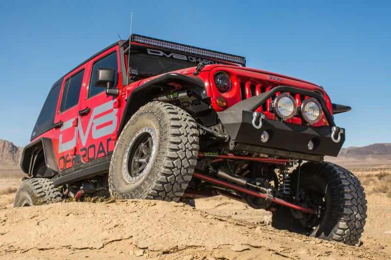 DV8 Offroad 07-18 Jeep Wrangler JK Front &amp; Rear Flat Tube Fenders - FENDB-02