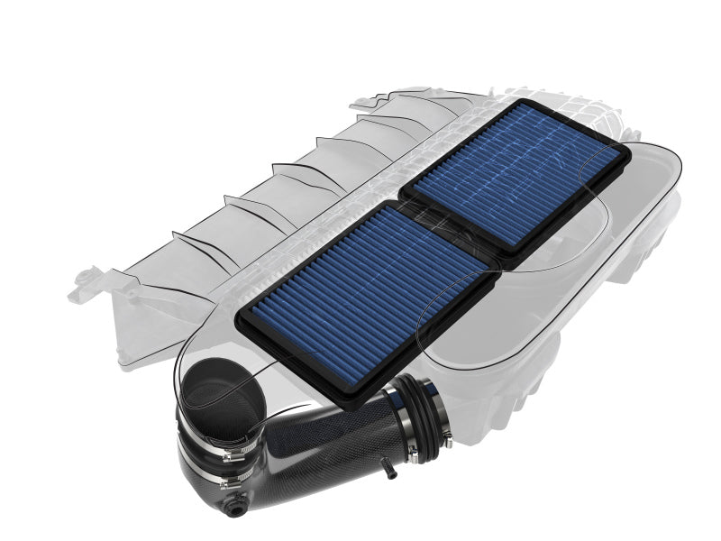 aFe Super Stock Carbon Fiber Pro 5R Induction System 2021 RAM 1500 TRX V8-6.2L SC - 55-10014RC