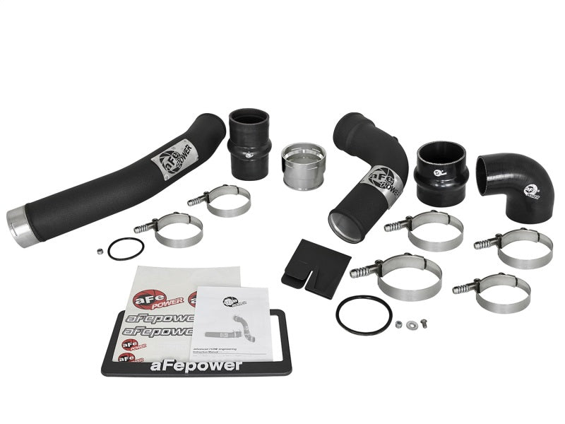 aFe Bladerunner 3in Hot and Cold Side Black Intercooler Tubes 2017 Ford Diesel Trucks V8 6.7L (td) - 46-20314-B