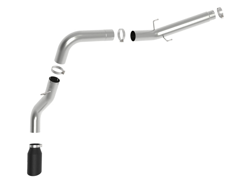aFe ATLAS 5in Alum Steel DPF-Back Exhaust System w/Black Tip 19-20 Ram Diesel Trucks L6-6.7L (td) - 49-02075-B